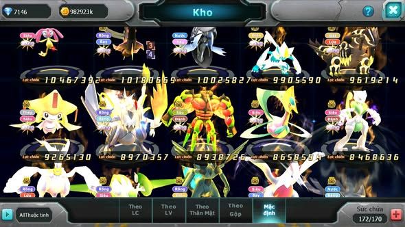 MÃ : #TTS4219 - SV 391 - V17 - TOP5 - HOOH CH DYNAMXA PALKIA CH DYNAMAX CHỈ SỐ SIÊU KHỦNG HOOPA BÁ CHỦ YVETAL BC NHIEEUF PET BÁ CHỦ NGON