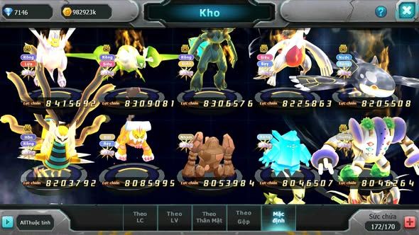 MÃ : #TTS4219 - SV 391 - V17 - TOP5 - HOOH CH DYNAMXA PALKIA CH DYNAMAX CHỈ SỐ SIÊU KHỦNG HOOPA BÁ CHỦ YVETAL BC NHIEEUF PET BÁ CHỦ NGON