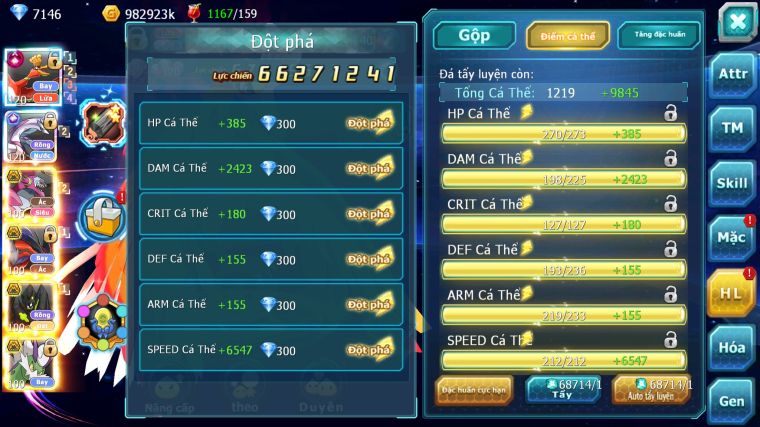 MÃ : #TTS4219 - SV 391 - V17 - TOP5 - HOOH CH DYNAMXA PALKIA CH DYNAMAX CHỈ SỐ SIÊU KHỦNG HOOPA BÁ CHỦ YVETAL BC NHIEEUF PET BÁ CHỦ NGON