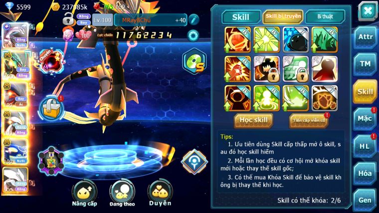 MÃ : #TTS4218 - SV 1310 - V8 - PALKIA CH RAYQUAZA BC YVETAL BC UNVOA WB BC NHIỀU PET BC NGON LÀNH