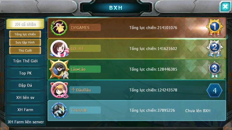 MÃ : #TTS4218 - SV 1310 - V8 - PALKIA CH RAYQUAZA BC YVETAL BC UNVOA WB BC NHIỀU PET BC NGON LÀNH