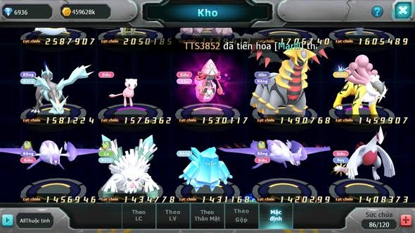 MÃ : #TTS4223 - SV 1729 - V13 - TOP 32 - 755 SÁCH - DIANCIE CH DYNAMAX TAPU FINI BC UNVOA XERM BC QUÁ NGON