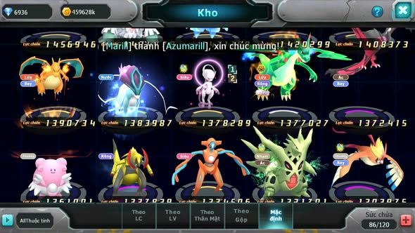 MÃ : #TTS4223 - SV 1729 - V13 - TOP 32 - 755 SÁCH - DIANCIE CH DYNAMAX TAPU FINI BC UNVOA XERM BC QUÁ NGON