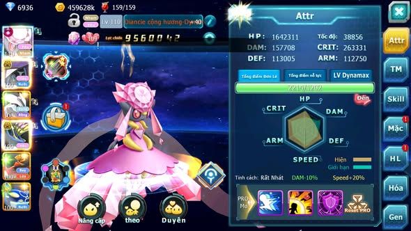 MÃ : #TTS4223 - SV 1729 - V13 - TOP 32 - 755 SÁCH - DIANCIE CH DYNAMAX TAPU FINI BC UNVOA XERM BC QUÁ NGON