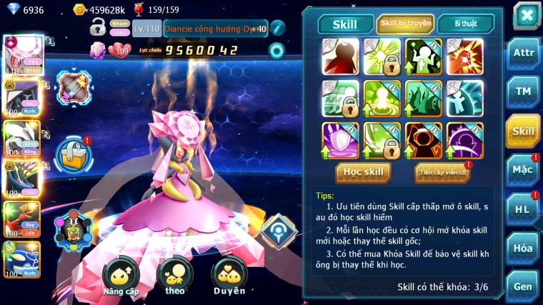 MÃ : #TTS4223 - SV 1729 - V13 - TOP 32 - 755 SÁCH - DIANCIE CH DYNAMAX TAPU FINI BC UNVOA XERM BC QUÁ NGON