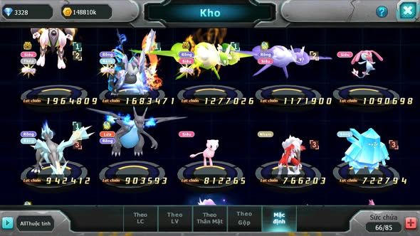 MÃ : #TTS4226 - SV 1737 - V6 - MEW GIÁP BÁ CHỦ UNVOA LATI BC NHIỀU PET HT