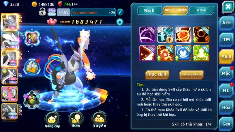 MÃ : #TTS4226 - SV 1737 - V6 - MEW GIÁP BÁ CHỦ UNVOA LATI BC NHIỀU PET HT