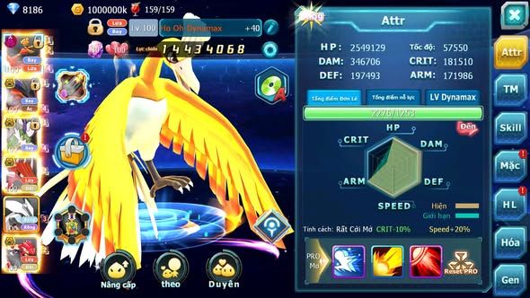 MÃ : #TTS4233 - SV 1617 - V11 - HOOH DYNAMAX YVETAL BC THẦN GIÓ BC QVLD BC NHIỀU PET HT