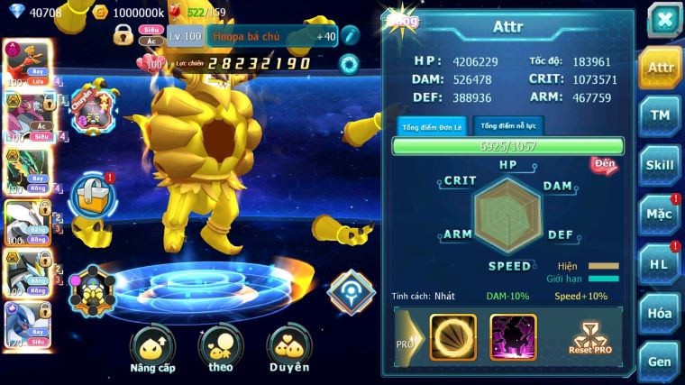 MÃ : #TTS4262 - SV 538 - TOP8  - V14 - 2K3 SÁCH - HOOH DYNAMAX HOOPA BÁ CHỦ LUGIA CH NVOA WB BC NHIỀU PET BC