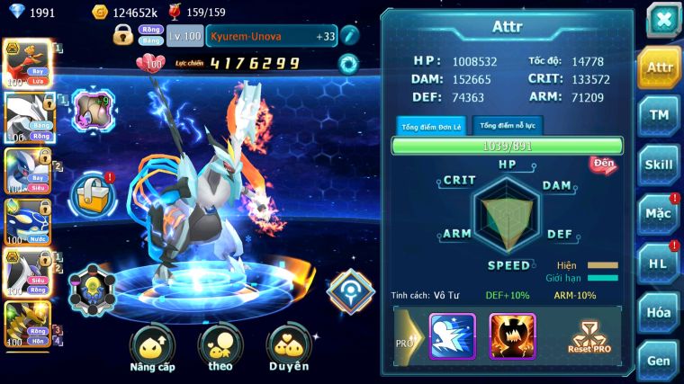 MÃ : #TTS4265 - SV 1605 - V5 - 1K1 SÁCH - HOOH BÁ CHỦ UNVOA LUGIA KYOGRE LATI BC NHIỀU PET HT