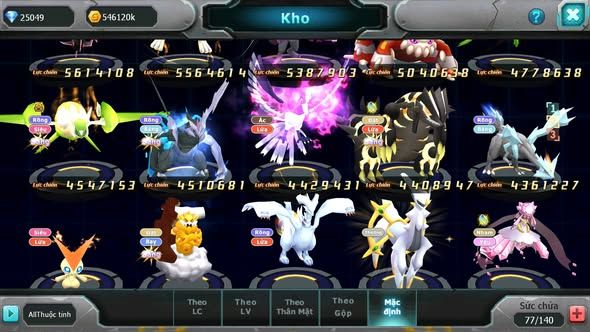 MÃ : #TTS4266 - SV 1418 - V12 - 25K KC - 1K SÁCH - TOP41 - HOOH CH DYNAMAX YVETAL CH PALKIA BC THẦN GIÓ BC NHIỀU PET BC