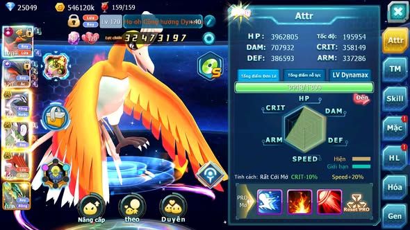 MÃ : #TTS4266 - SV 1418 - V12 - 25K KC - 1K SÁCH - TOP41 - HOOH CH DYNAMAX YVETAL CH PALKIA BC THẦN GIÓ BC NHIỀU PET BC