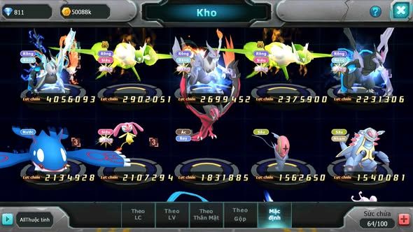 MÃ : #TTS4275 - SV 1703 - V3 - UNVOA CẶP LATI BÁ CHỦ WB KYOGRE MES