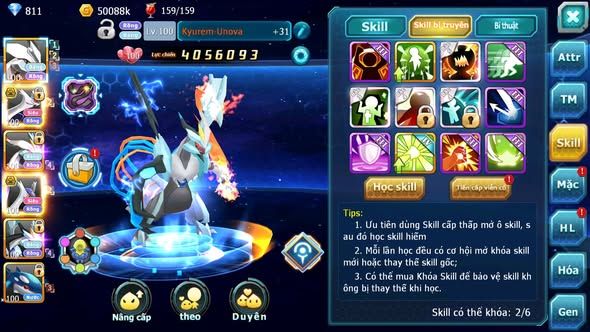 MÃ : #TTS4275 - SV 1703 - V3 - UNVOA CẶP LATI BÁ CHỦ WB KYOGRE MES