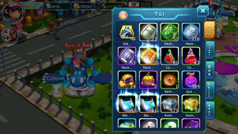 MÃ : #TTS4280 - SV 1728 - V6 - DIANCIE BÁ CHỦ RẮN BĂNG BÁ CHỦ GROUDON