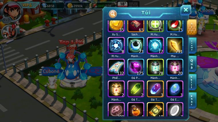 MÃ : #TTS4280 - SV 1728 - V6 - DIANCIE BÁ CHỦ RẮN BĂNG BÁ CHỦ GROUDON