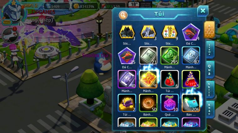 MÃ : #TTS4285 - SV 1351 - V12 - HOOH DYNAMAX DIANCIE DYNAMAX UNVOA PALKIA BC QVLD BC CẶP LATI BC NHIỀU PET BC NGON