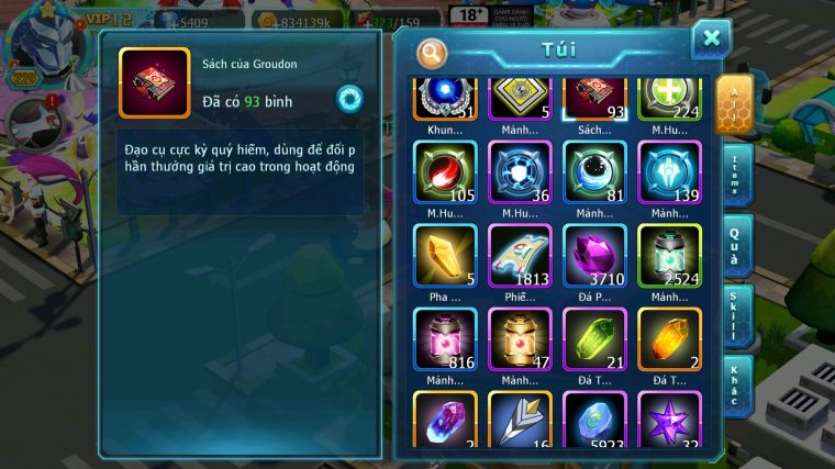 MÃ : #TTS4285 - SV 1351 - V12 - HOOH DYNAMAX DIANCIE DYNAMAX UNVOA PALKIA BC QVLD BC CẶP LATI BC NHIỀU PET BC NGON