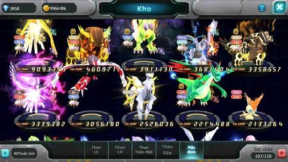 MÃ : #TTS4282 - SV 1622 - V12 - 580 SÁCH - HOOH BÁ CHỦ QVLD BÁ CHỦ THẦN GIÓ BÁ CHỦ UNVOA GROUDON BC NHIỀU PET HT