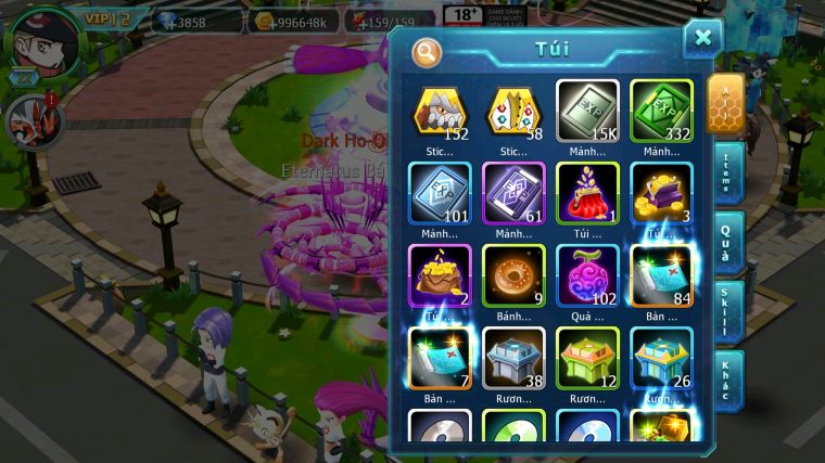 MÃ : #TTS4282 - SV 1622 - V12 - 580 SÁCH - HOOH BÁ CHỦ QVLD BÁ CHỦ THẦN GIÓ BÁ CHỦ UNVOA GROUDON BC NHIỀU PET HT