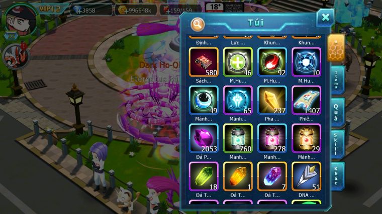 MÃ : #TTS4282 - SV 1622 - V12 - 580 SÁCH - HOOH BÁ CHỦ QVLD BÁ CHỦ THẦN GIÓ BÁ CHỦ UNVOA GROUDON BC NHIỀU PET HT