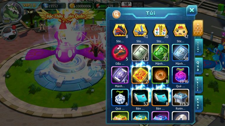 MÃ : #TTS4288 - SV 1574 - V10 - 300 SÁCH - HOOH DYANAMX WB BÁ CHỦ QVLD BC RAIKOU PIKACHU ZEVIL NHIỀU PET HT