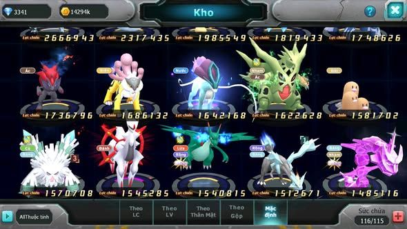 MÃ : #TTS4295 - SV 1693 - V10 - HOOH DYNAMAX QVLD BC THẦN GIÓ BC LUGIA BC UNVOA NHIỀU PET HT