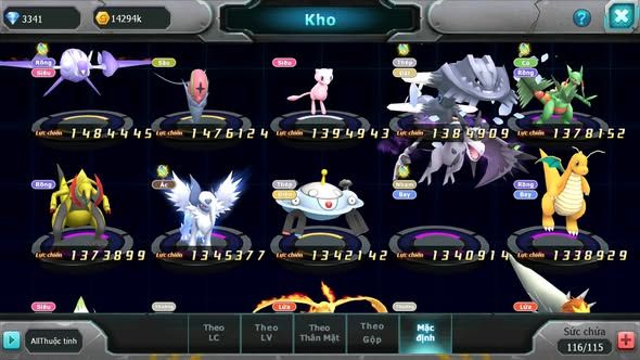 MÃ : #TTS4295 - SV 1693 - V10 - HOOH DYNAMAX QVLD BC THẦN GIÓ BC LUGIA BC UNVOA NHIỀU PET HT