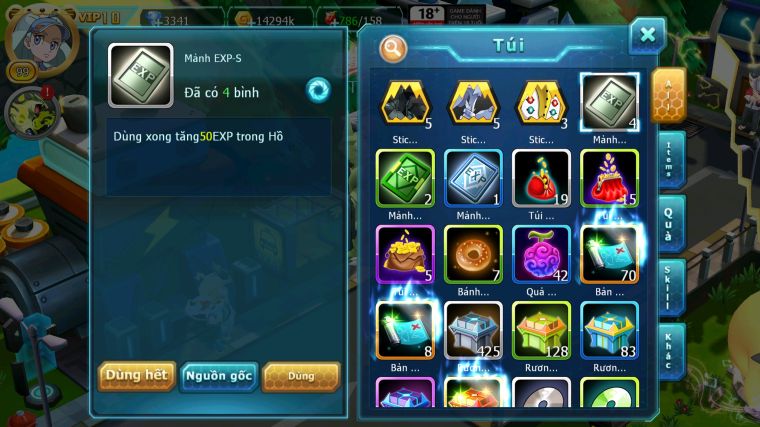 MÃ : #TTS4295 - SV 1693 - V10 - HOOH DYNAMAX QVLD BC THẦN GIÓ BC LUGIA BC UNVOA NHIỀU PET HT