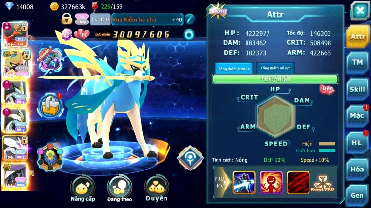 MÃ : #TTS4293 - SV969 - V15 - TOP 14 - HOOH CH DYNAMAX VUA KIẾM BÁ CHỦ WB DYANAMX UNVOA CẶP CÁ BC NHIỀU PET BC