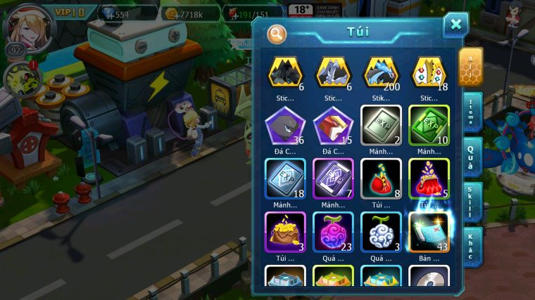 MÃ : #TTS4300 - SV 1717 - DIANCIE BC TAPU FINI BC PALKIA BC UNVOA LUGIA BC NHIỀU PET HT