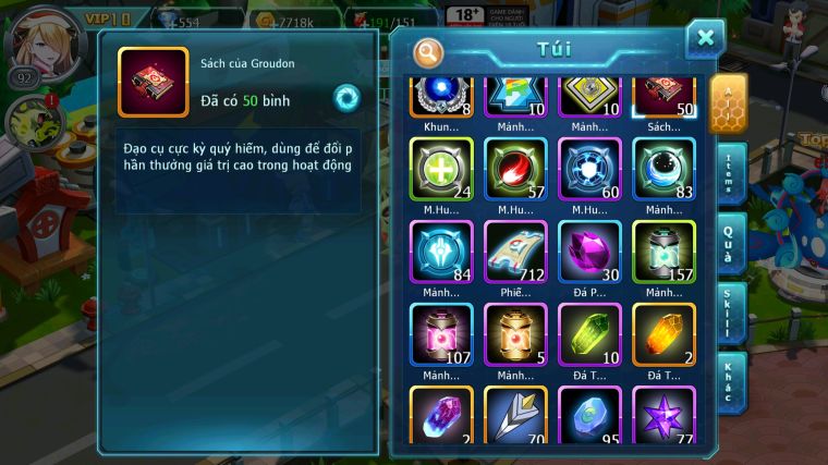 MÃ : #TTS4300 - SV 1717 - DIANCIE BC TAPU FINI BC PALKIA BC UNVOA LUGIA BC NHIỀU PET HT