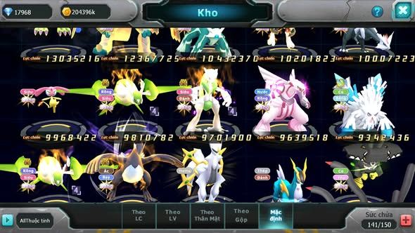 MÃ : #TTS4305 - SV 804 - V15 - TOP3 - WB CH DYNAMAX HOOH CH DYNAMAX RAYQUAZA DYNAMAX YVETAL CH PR DIALGA CHỈ SỐ CỰC NGON