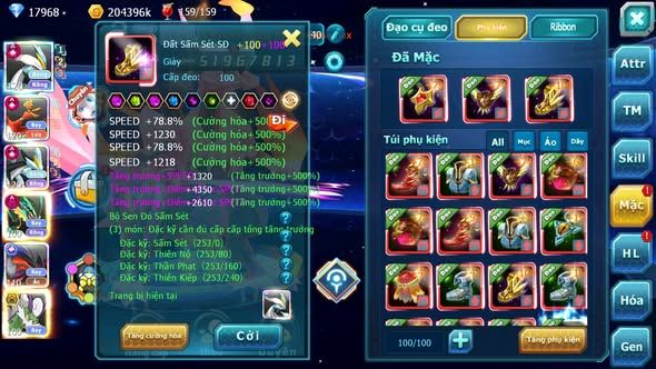 MÃ : #TTS4305 - SV 804 - V15 - TOP3 - WB CH DYNAMAX HOOH CH DYNAMAX RAYQUAZA DYNAMAX YVETAL CH PR DIALGA CHỈ SỐ CỰC NGON