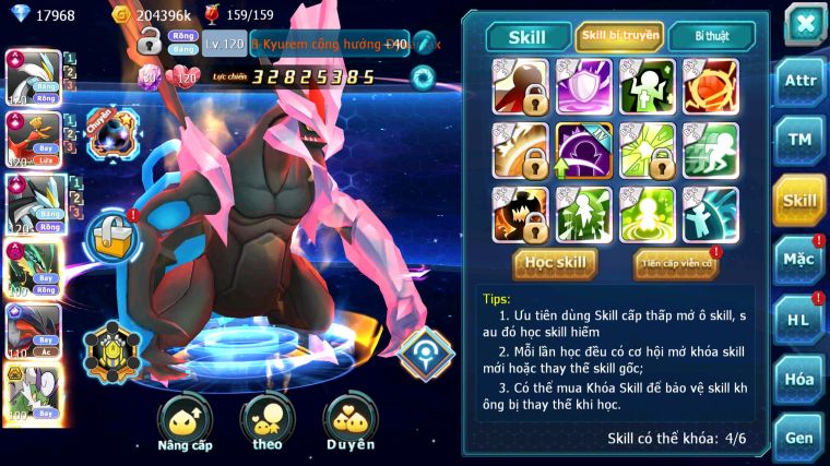 MÃ : #TTS4305 - SV 804 - V15 - TOP3 - WB CH DYNAMAX HOOH CH DYNAMAX RAYQUAZA DYNAMAX YVETAL CH PR DIALGA CHỈ SỐ CỰC NGON