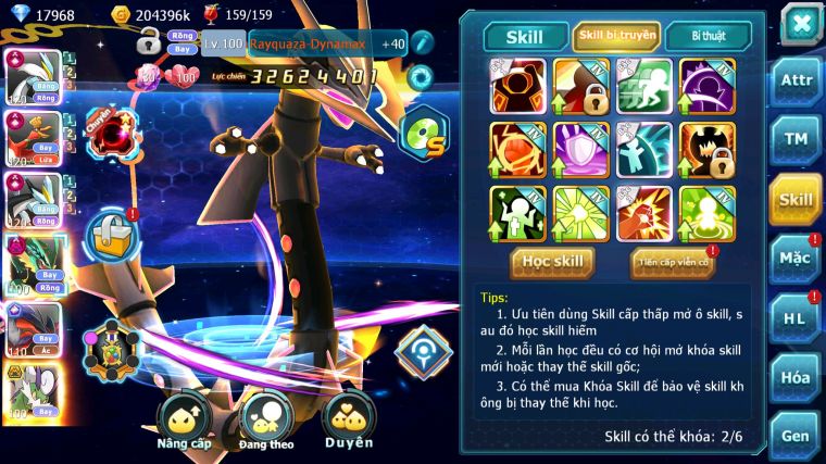 MÃ : #TTS4305 - SV 804 - V15 - TOP3 - WB CH DYNAMAX HOOH CH DYNAMAX RAYQUAZA DYNAMAX YVETAL CH PR DIALGA CHỈ SỐ CỰC NGON