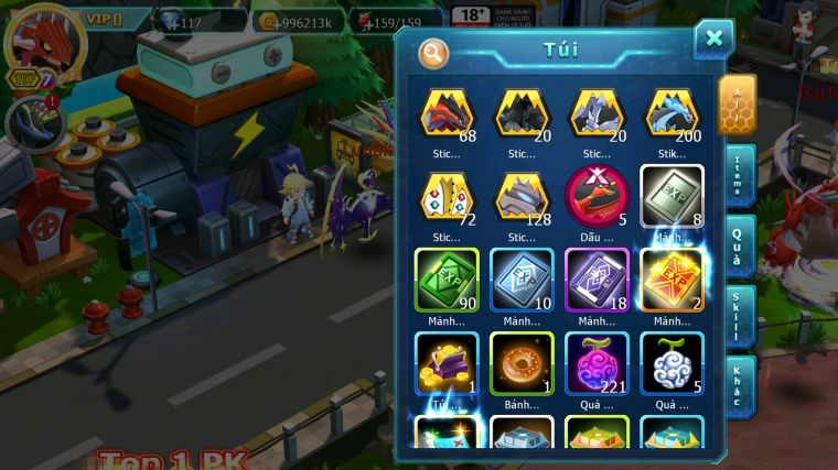 MÃ : #TTS4303 - SV 1412 - HOOH DYNAMAX QVLD BC UNVOA THẦN GIÓ BC CẶP LATI BC TAPU BULU BC NHIỀU PET HT