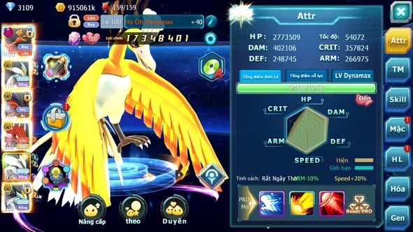 MÃ : #TTS4134 - SV 1356 - V8 - HOOH DYNAMAX UNVOA WB BC YVETAL BC QVLD BC  CẶP LATI BC MEW GIÁP BC NHIỀU PET HT