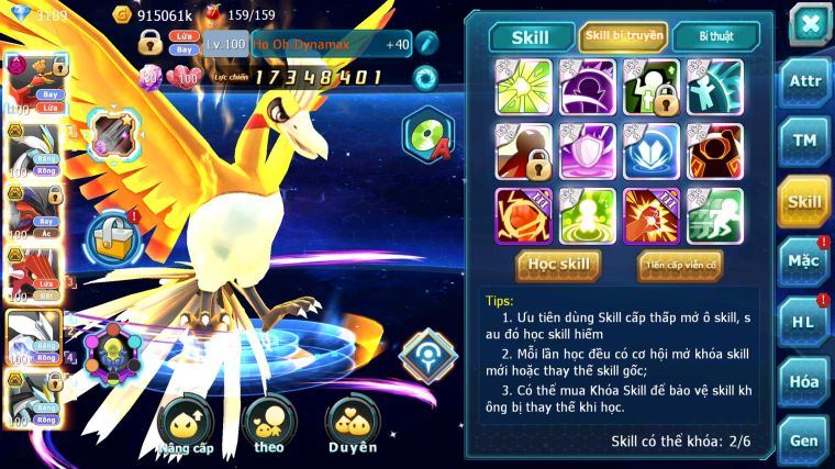 MÃ : #TTS4134 - SV 1356 - V8 - HOOH DYNAMAX UNVOA WB BC YVETAL BC QVLD BC  CẶP LATI BC MEW GIÁP BC NHIỀU PET HT