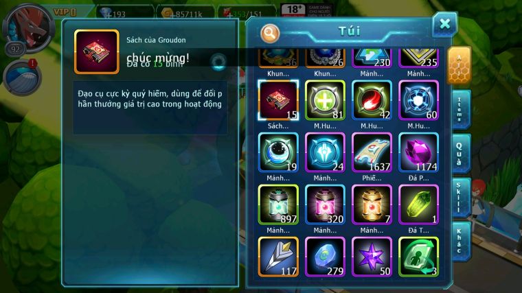 MÃ : #TTS4312 - SV 1660 - BTAA BC LUGIA BC ZOROA BC NHIỀU PET HT