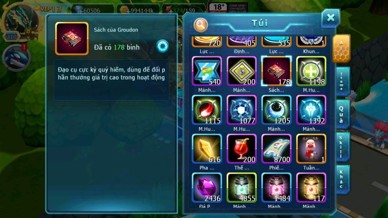 MÃ : #TTS4326 - SV 382 - TOP15 - RAYQUAZA DYNAMAX HOOH DYNAMAX DIANCIE BC THẦN GIÓ BC UNVOA WB BC QVBC BC NHIỀU PET BC