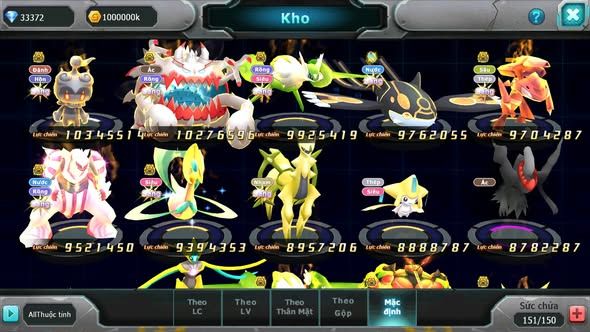 MÃ : #TTS4335 - SV 454 - V15 - TOP7- HOOH CH DYNAMAX HOOPA BC CHỈ SỐ CỰC CAO MEGANEC RAYQUAZA BC NHIỀU PET BÁ CHỦ CỰC NGON