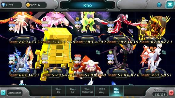 MÃ : #TTS4333 - SV1194 - TOP22 - HOOH CH DYNAMAX DIANCIE DYNAMAX THẦN GIÓ BC QVLD BC UNVOA SAKTAKA BÁ CHỦ