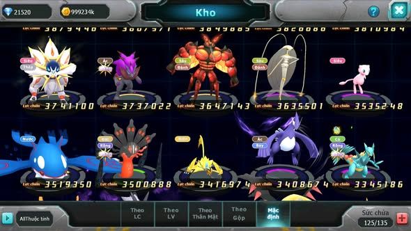 MÃ : #TTS4333 - SV1194 - TOP22 - HOOH CH DYNAMAX DIANCIE DYNAMAX THẦN GIÓ BC QVLD BC UNVOA SAKTAKA BÁ CHỦ