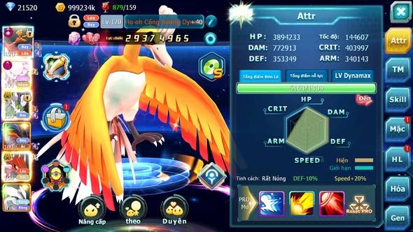 MÃ : #TTS4333 - SV1194 - TOP22 - HOOH CH DYNAMAX DIANCIE DYNAMAX THẦN GIÓ BC QVLD BC UNVOA SAKTAKA BÁ CHỦ