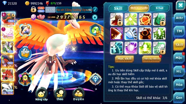 MÃ : #TTS4333 - SV1194 - TOP22 - HOOH CH DYNAMAX DIANCIE DYNAMAX THẦN GIÓ BC QVLD BC UNVOA SAKTAKA BÁ CHỦ