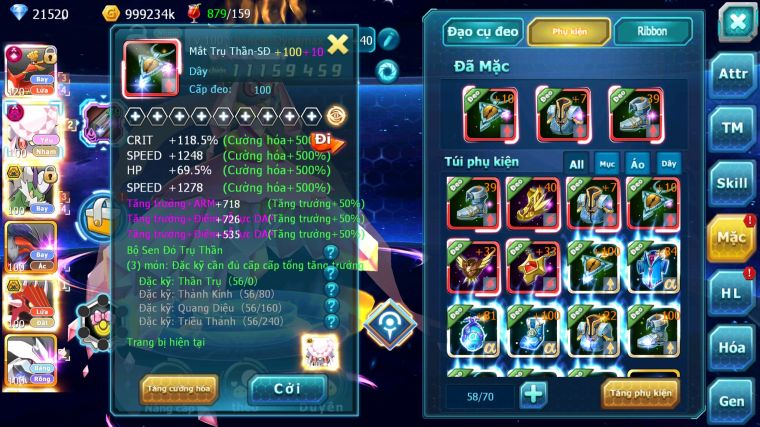 MÃ : #TTS4333 - SV1194 - TOP22 - HOOH CH DYNAMAX DIANCIE DYNAMAX THẦN GIÓ BC QVLD BC UNVOA SAKTAKA BÁ CHỦ