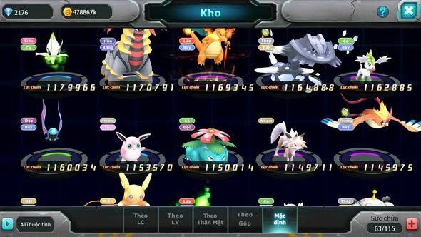 MÃ : #TTS4332 - SV 1685 - V10 - DIANCIE DYNAMAX TAPU FINI BÁ CHỦ ZEVIL XERM BC CẶP LATI BÁ CHỦ NHIỀU PET HT