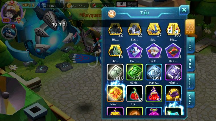 MÃ : #TTS4340 - SV1162 - V13 - 500 SÁCH -DIANCIE CỘNG HƯỞNG DYNAMAX HOOH DYANAMX PALKIA BC TAPUFINI BC NHIỀU PET BÁ CHỦ