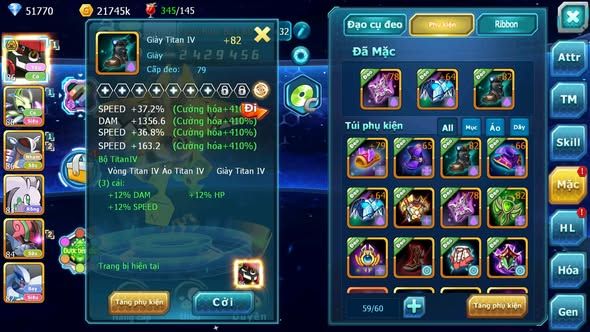 MÃ : #TTS4338 - SV 1775 - TOP9 - V1 - 51K KC - TAPU BULU BÁ CHỦ K LỖI SKILL , CELEBI AMDLO NÔNG DÂN CHẤT